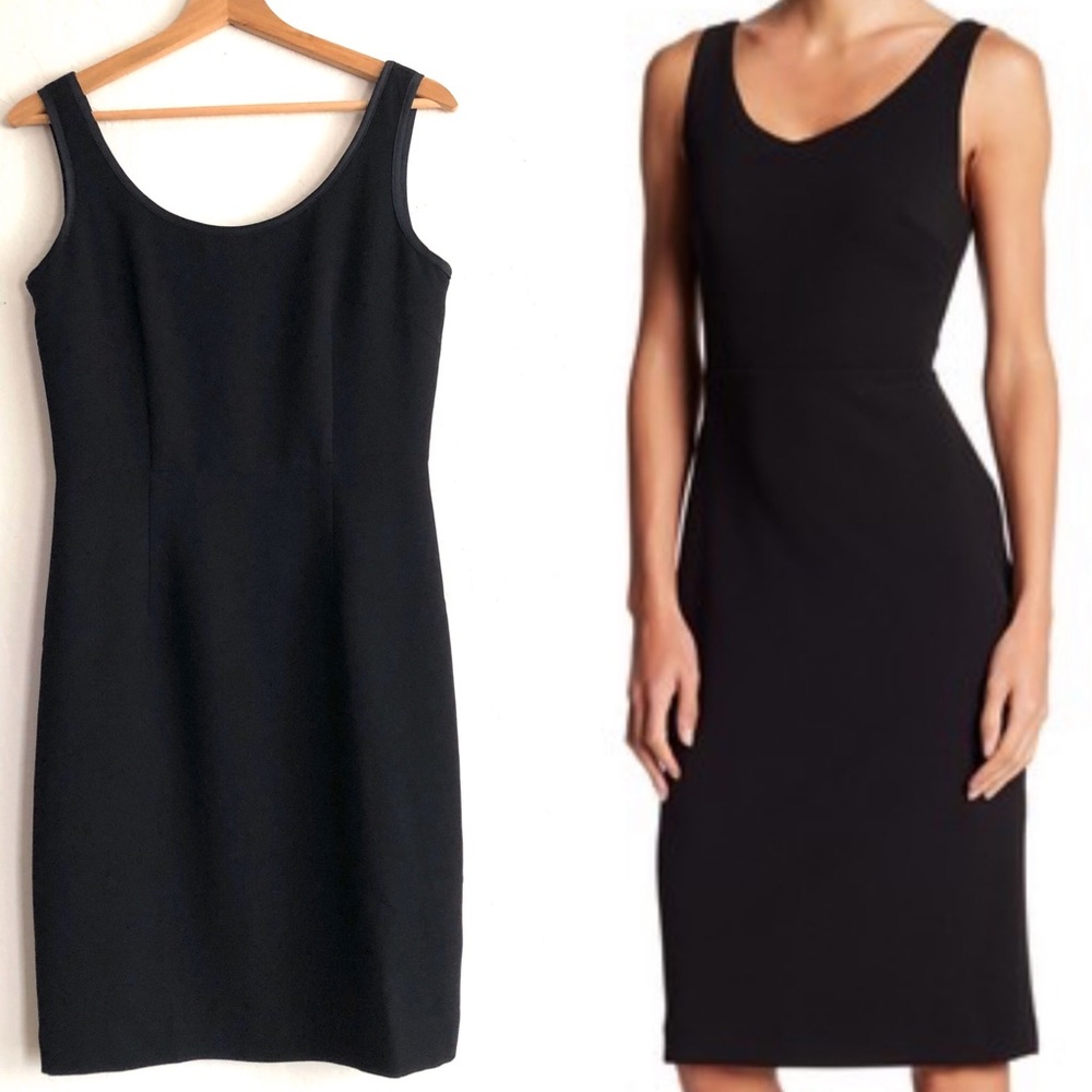 TRIO New York black sleeveless scoop neck dress in size 6